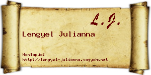 Lengyel Julianna névjegykártya