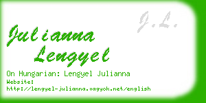 julianna lengyel business card